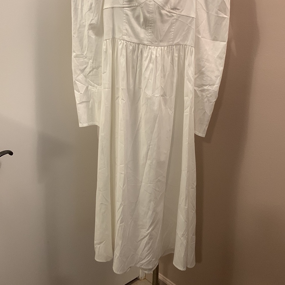 Reformation Luce Corset drop waist Dress White size 2- NWT - Picture 6 of 16